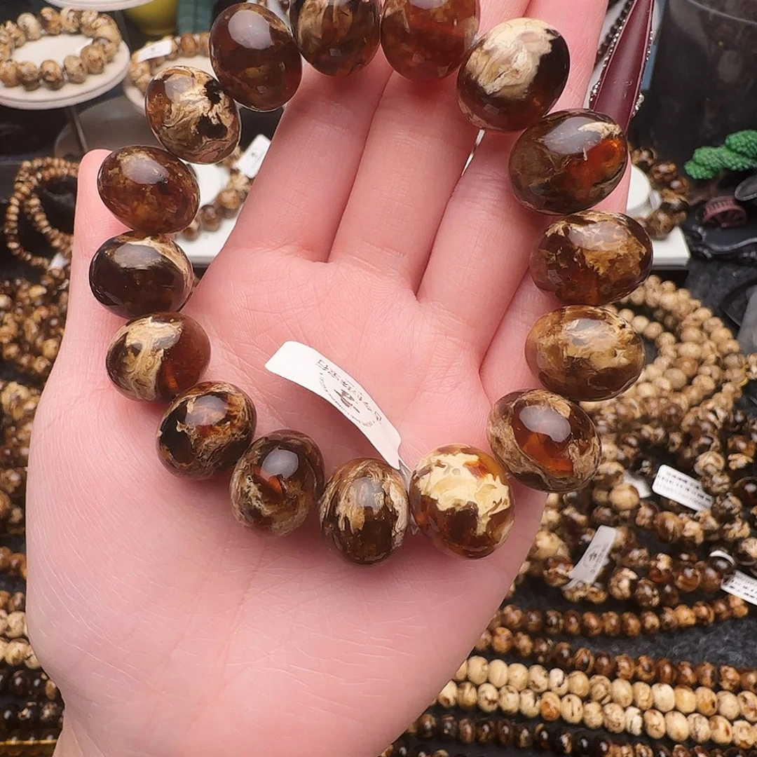 琥珀未镶嵌手链抚顺琥珀