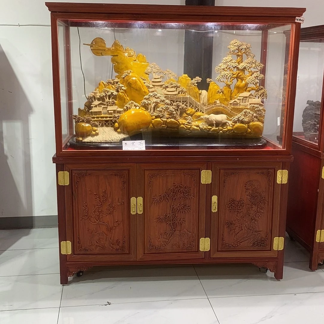 金丝楠帝*良金丝楠摆件