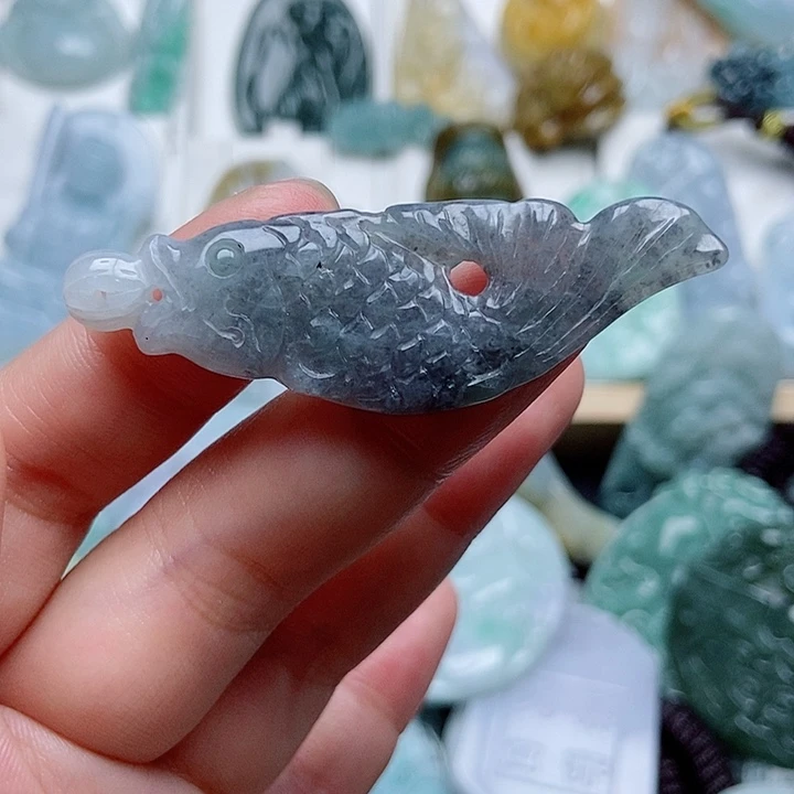 翡翠未镶嵌吊坠(不含链)翡翠