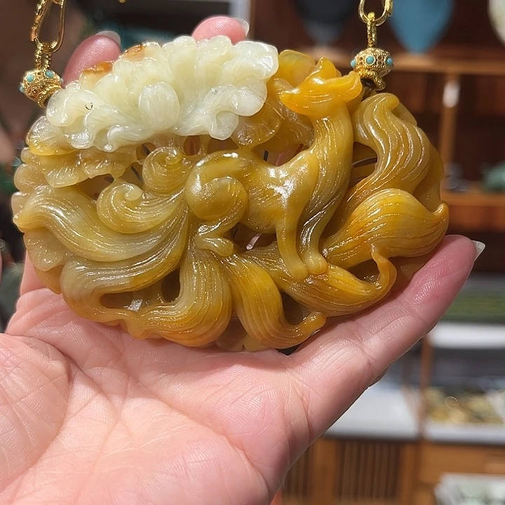 未镶嵌岫玉毛衣链