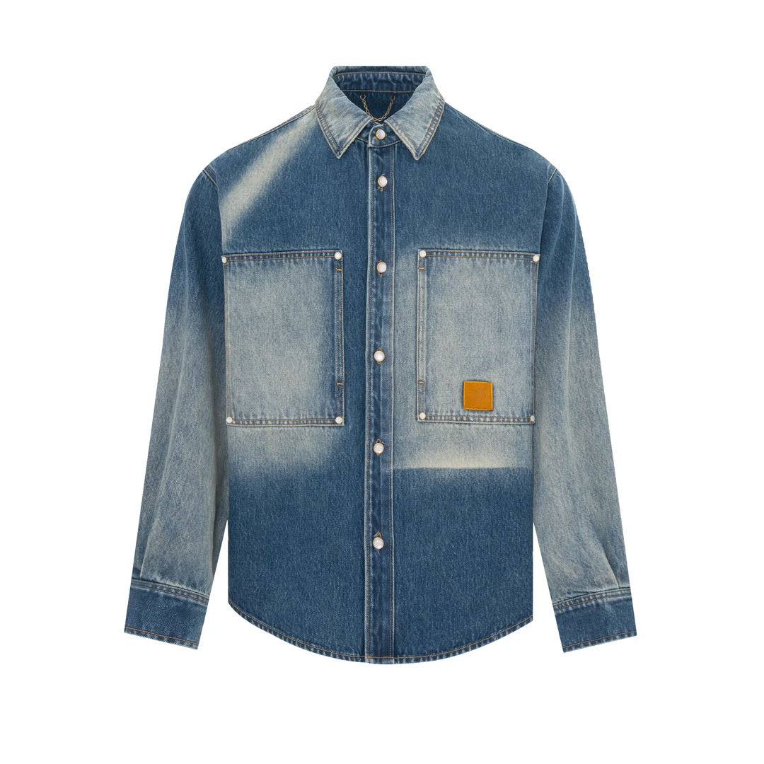 Eicalonce·意卡伦萨25·SS时尚百搭水洗拼接重工牛仔外套SM61135