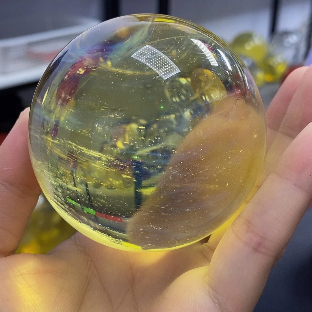 石材8公分黄水摆件