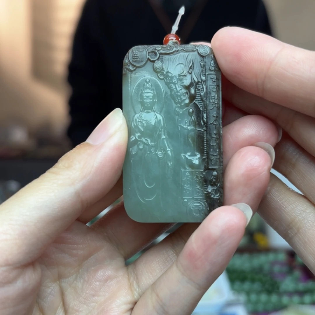 和田玉未镶嵌手链吊坠