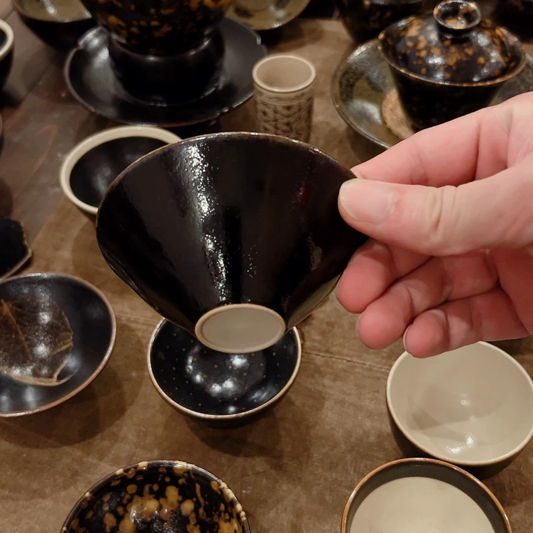 茶盏吉州窑柴窑放漏杯