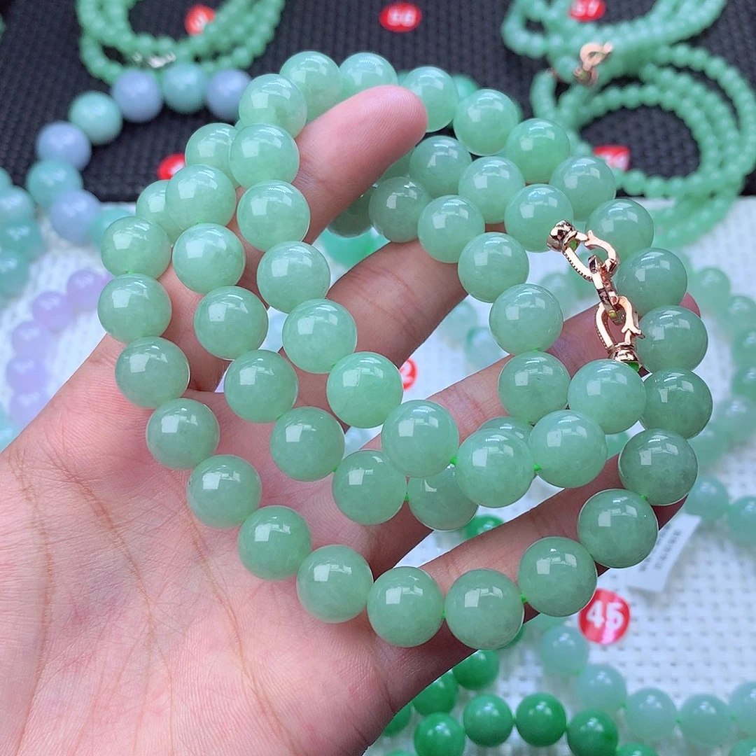 翡翠未镶嵌毛衣链