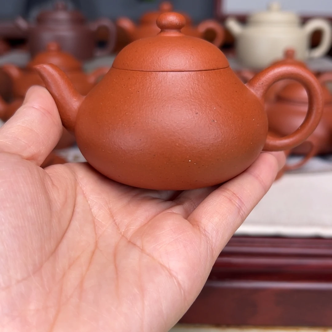 紫砂茶壶宝山红泥120