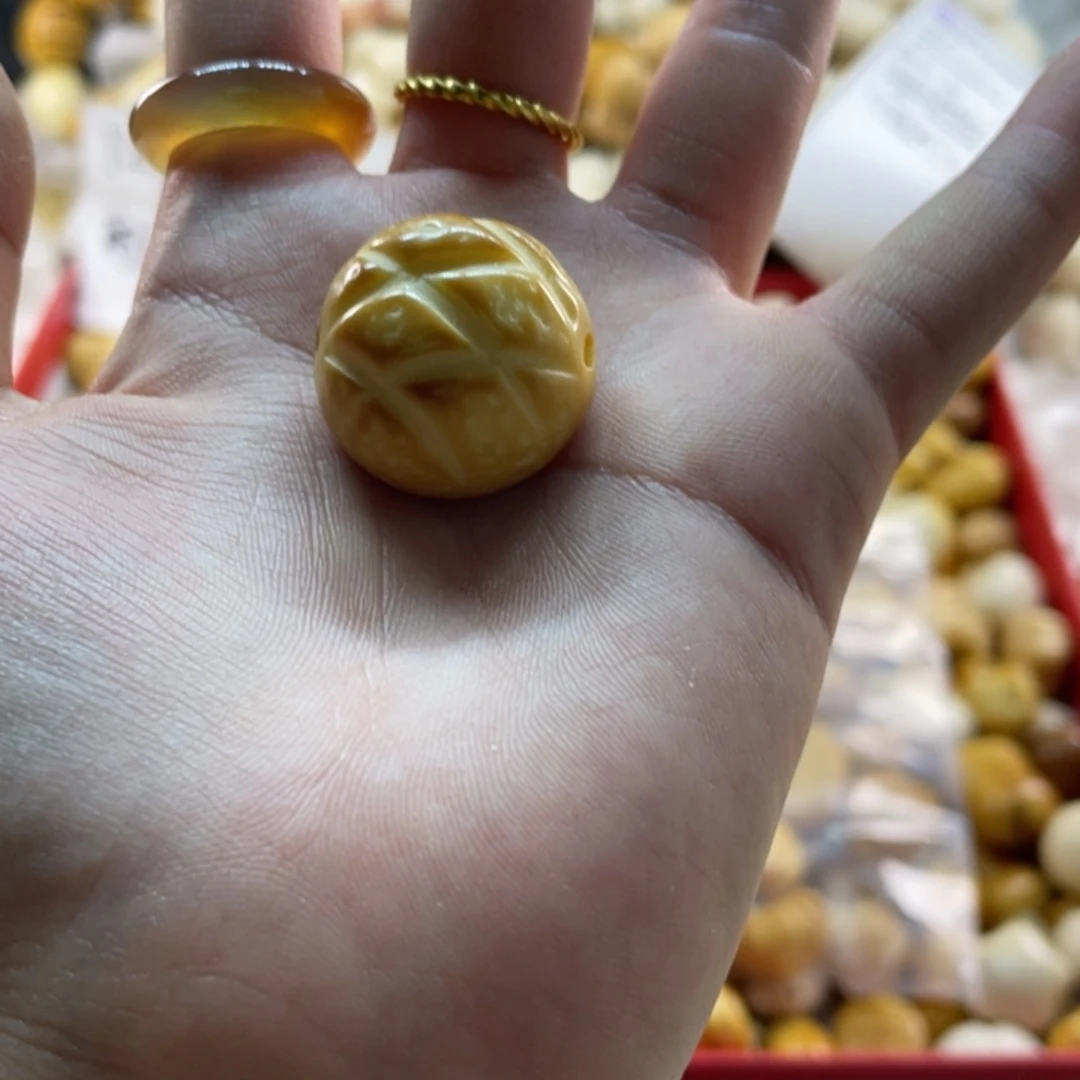 睡***皮菩提根/象牙果吊坠微瑕象牙果菠萝包一颗