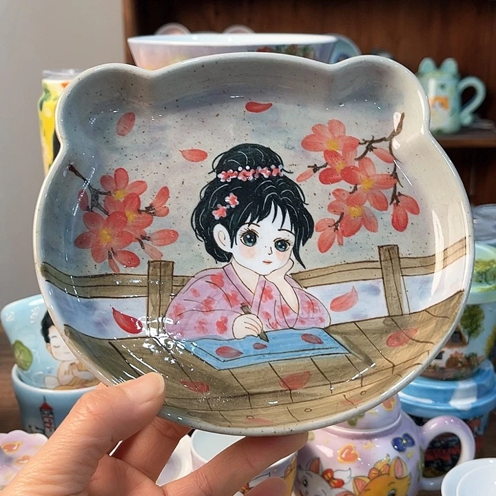 陶景德镇釉下手绘陶瓷