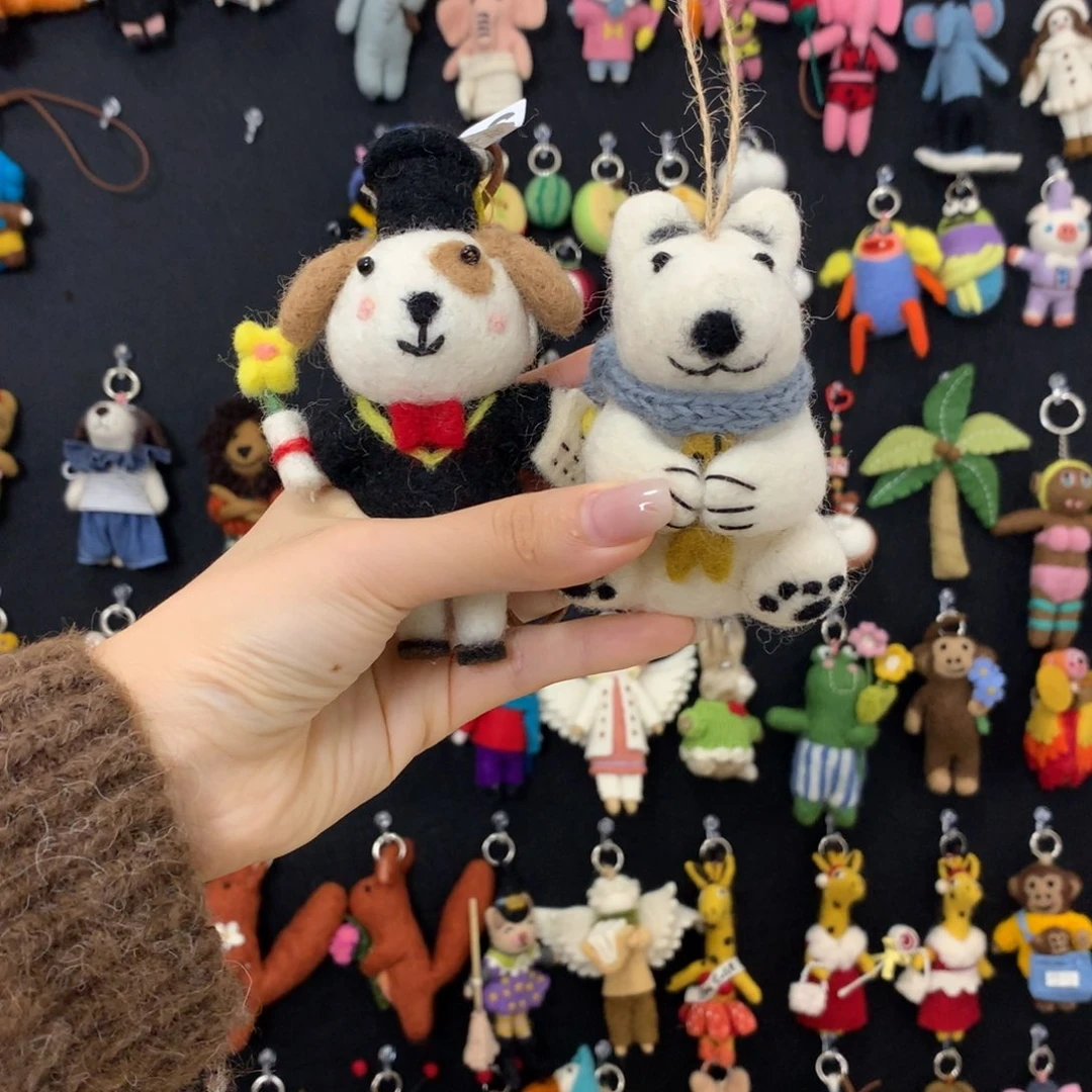 羊毛钢***鲁羊毛毡挂件266