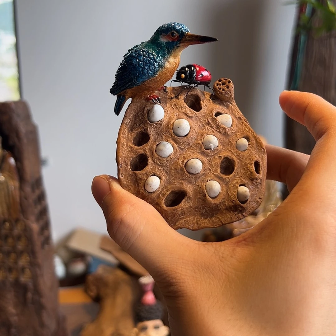 襄****司翠鸟莲蓬刘镇光李小金作品