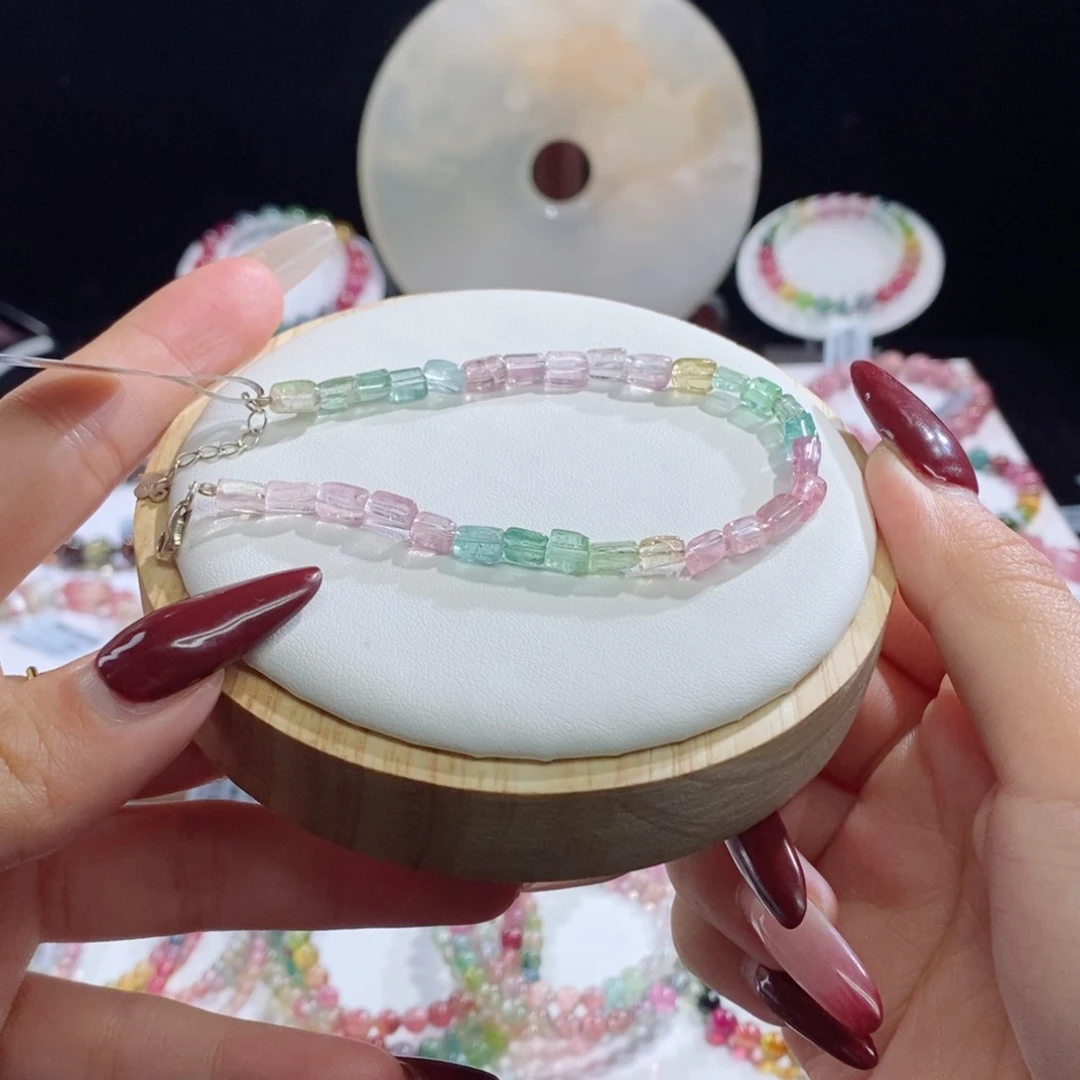 碧玺手链未镶嵌方糖