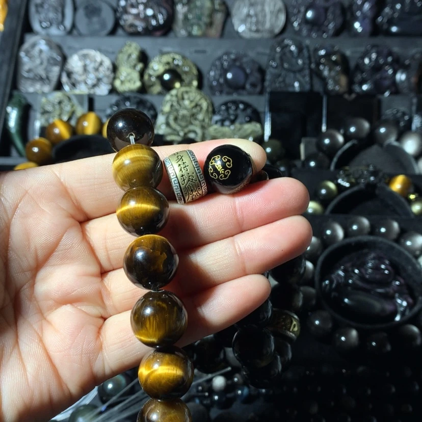 【闪购商品】木变石（虎睛石）手串未镶嵌?****阳