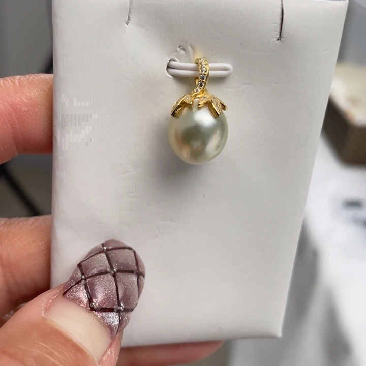 海水珍珠颈饰银S925镶嵌