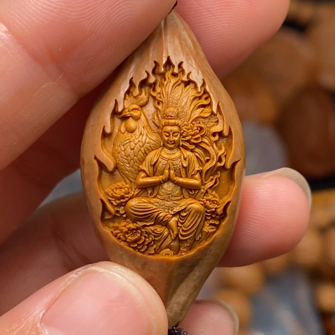 菩提籽类橄榄核雕刻手串手链项链吊坠