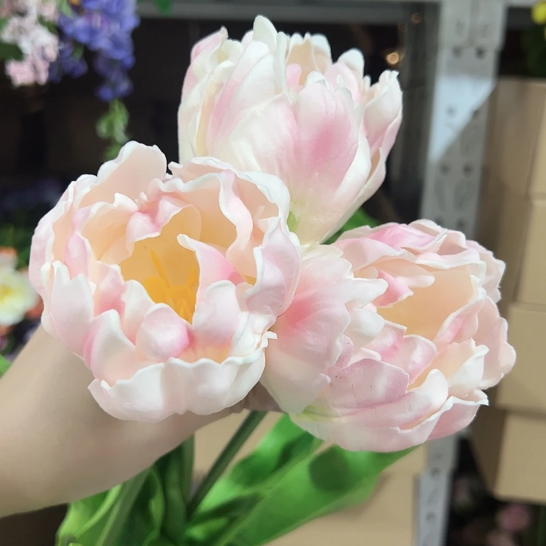 3枝洛可可粉色。