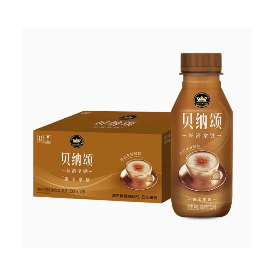 贝纳颂咖啡摩卡拿铁风味300ml*15瓶/箱