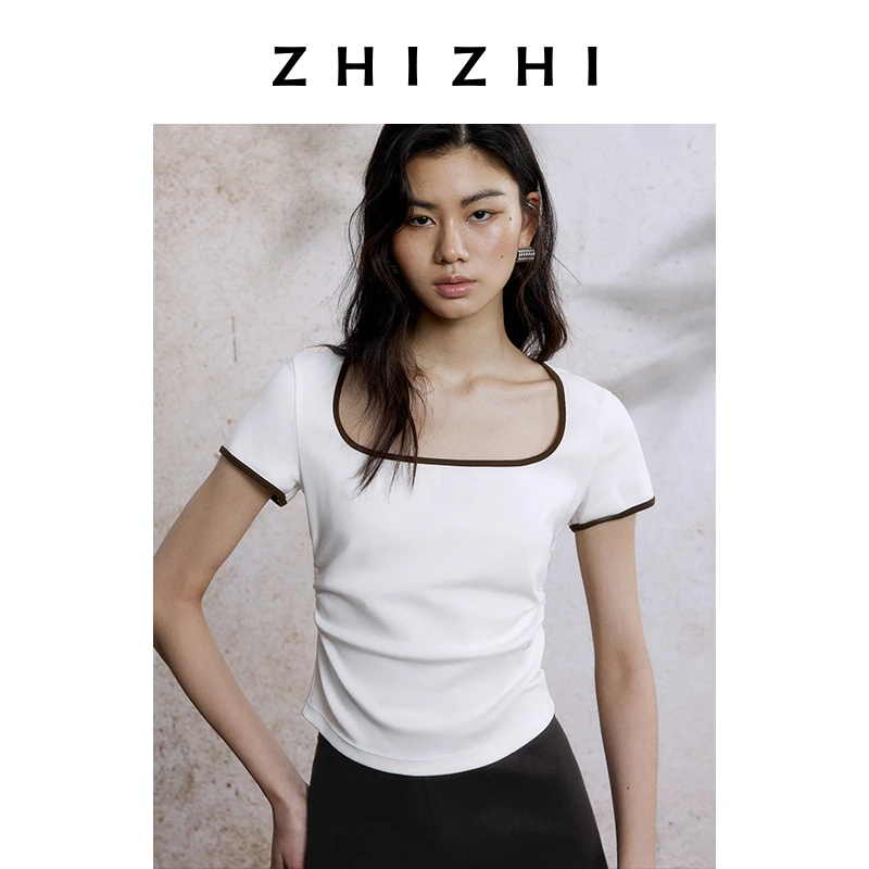致知 解蛾子 短款百搭短袖T恤2025年新款ZZ2EMWT1028
