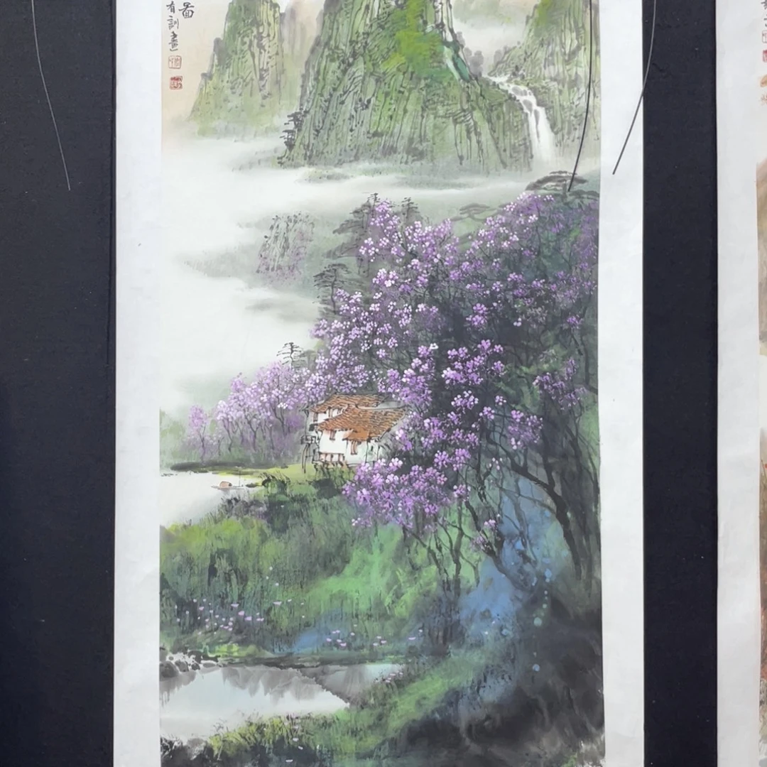 国画手绘国画，精品山水，