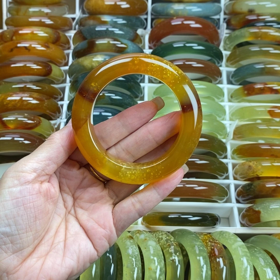 未镶嵌蛇纹石玉手镯54