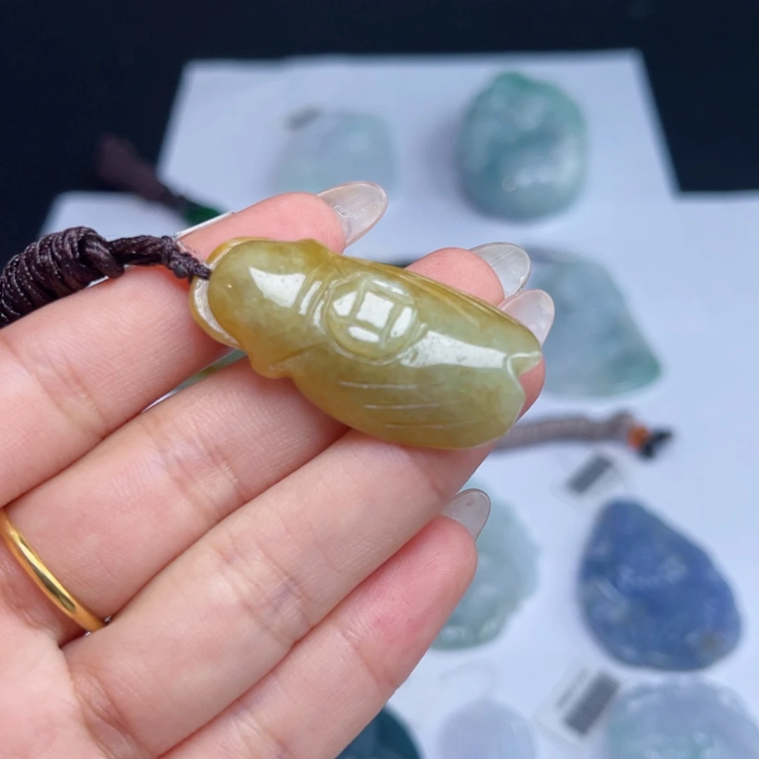 颈饰未镶嵌翡翠天然翡翠一鸣惊人