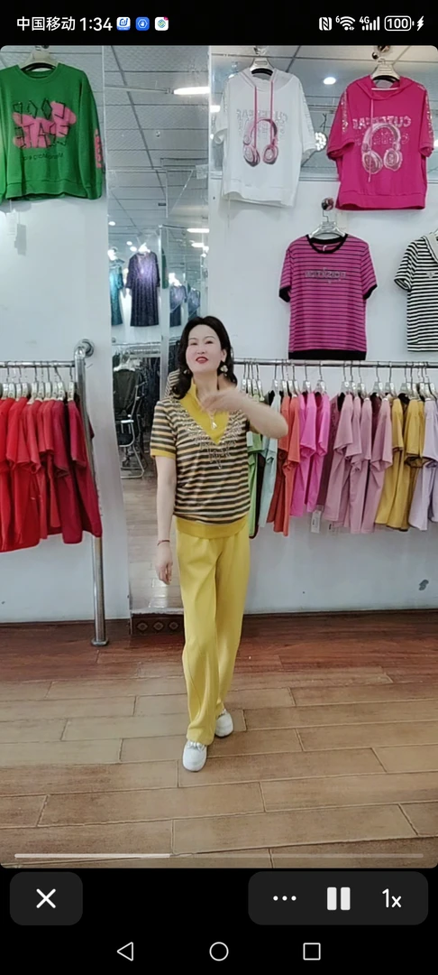 短袖V领休闲风长袖套装休闲高腰拉链拼接减龄圆领连帽烫钻T恤