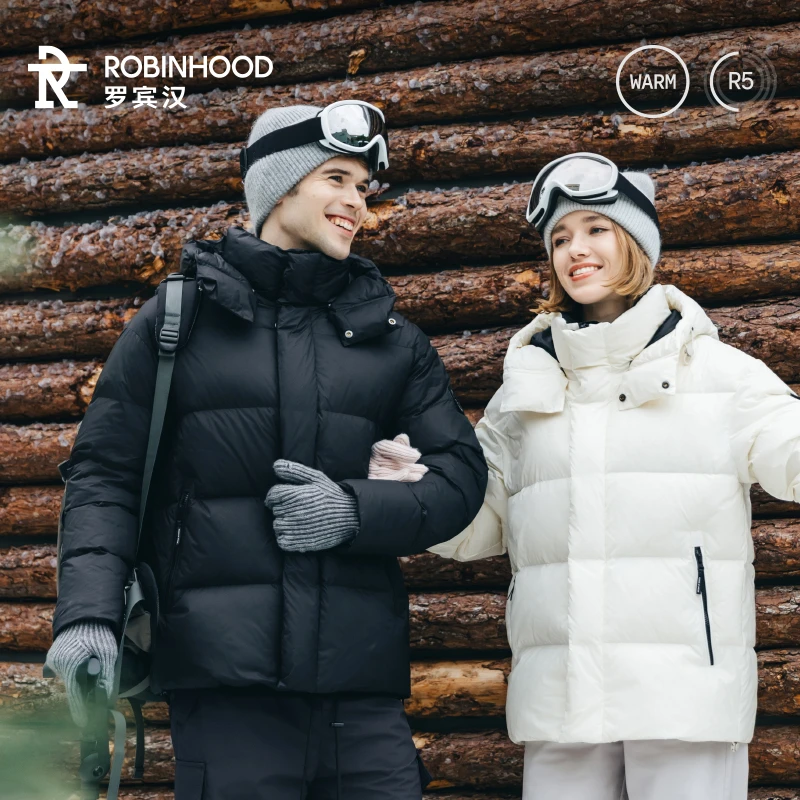 ROBINHOOD/罗宾汉傲雪八防远红外蓄热短款羽绒服百搭-R048Y51123