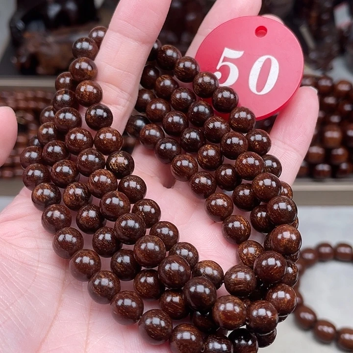 贡木其他红珀圆珠08