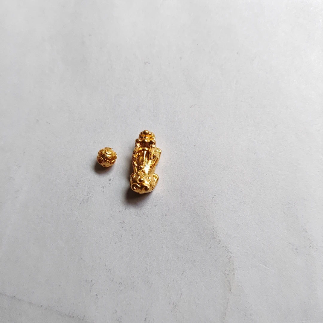 金元宝足金999貔貅珠子首饰