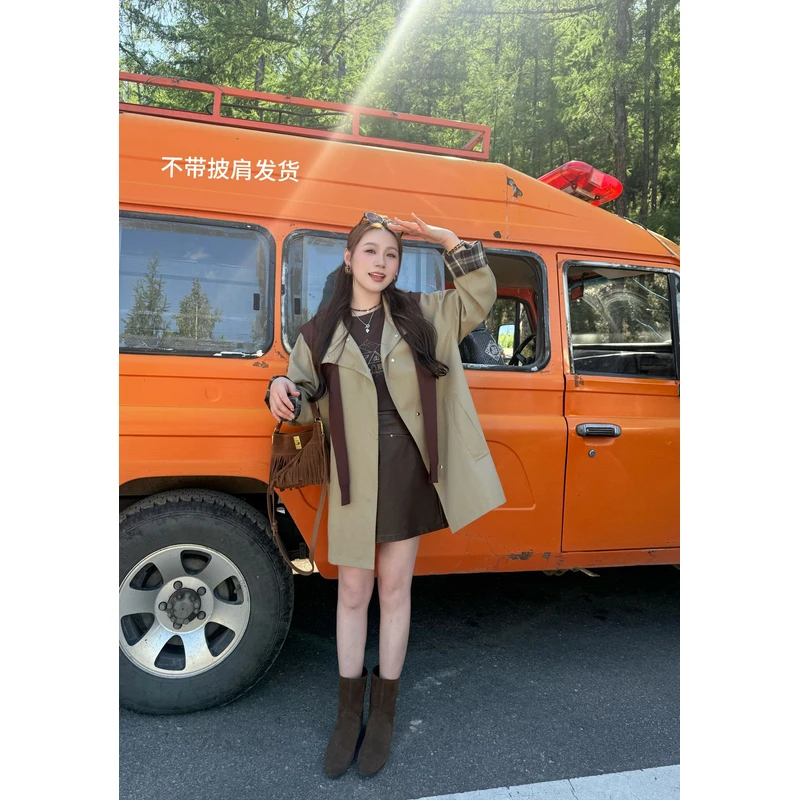 NANJIE/楠姐【慢调英伦】琥珀流光风秋季英伦显瘦短外套XNS6550