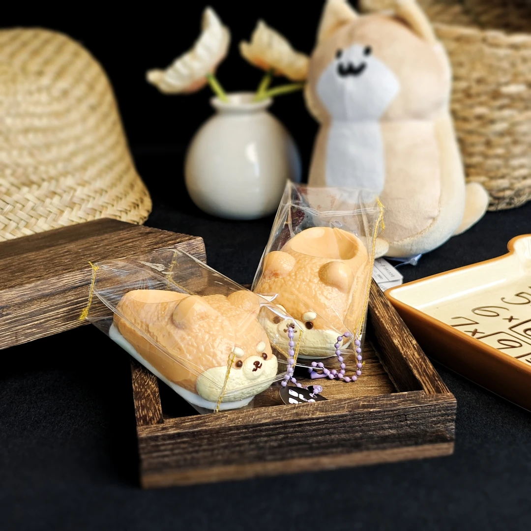 我这里才卖的秋田犬拖鞋炸虾FriedShrimp捏捏玩具