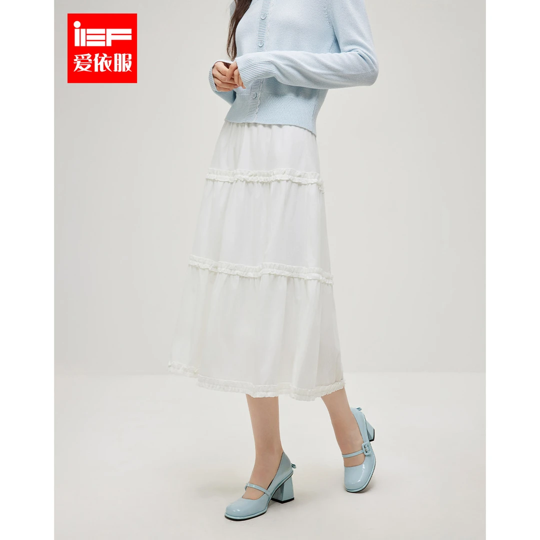 IEF/爱依服半身裙2025冬春新款法式淑女气质通勤百搭小清新单裙