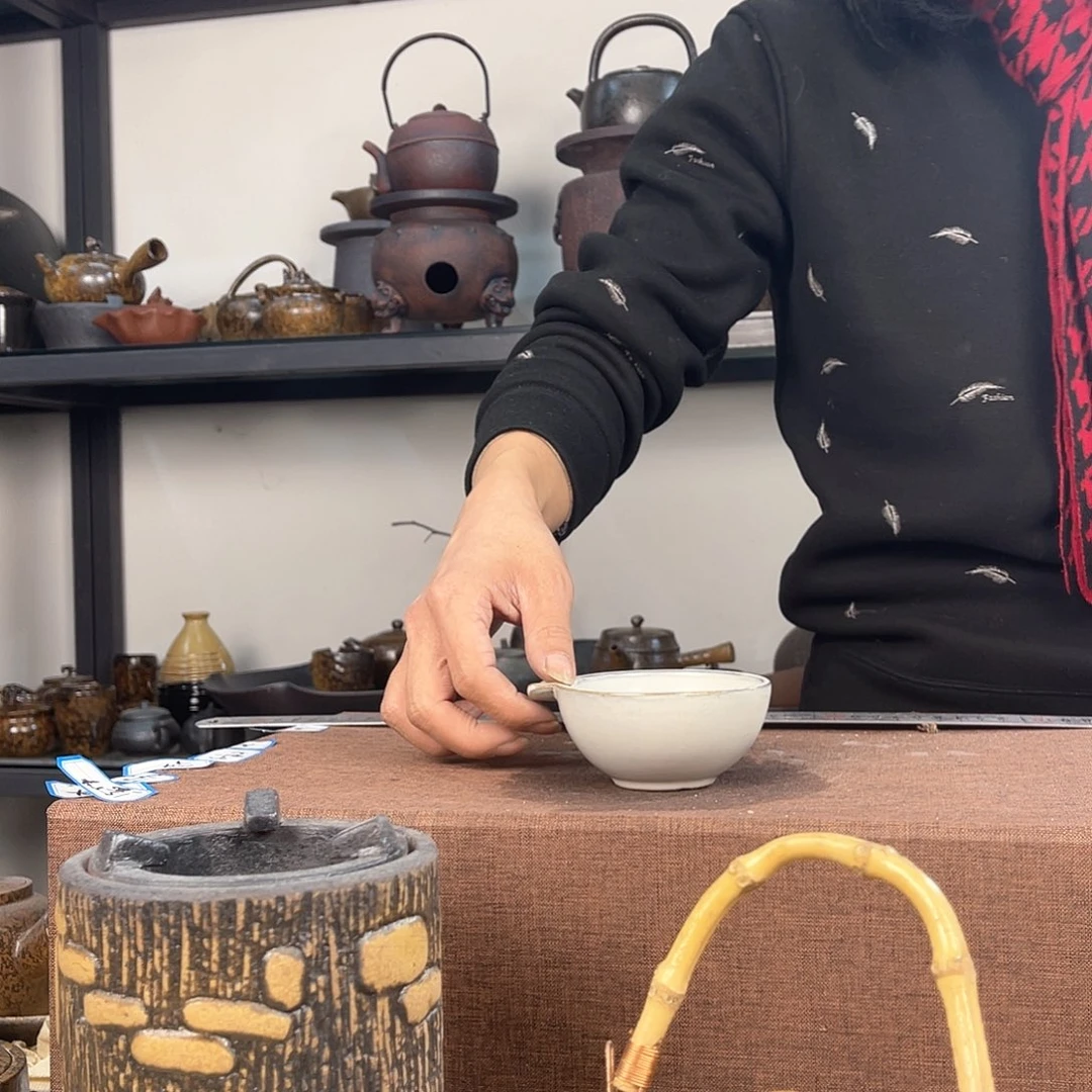 紫泥茶壶紫砂粗陶茶器