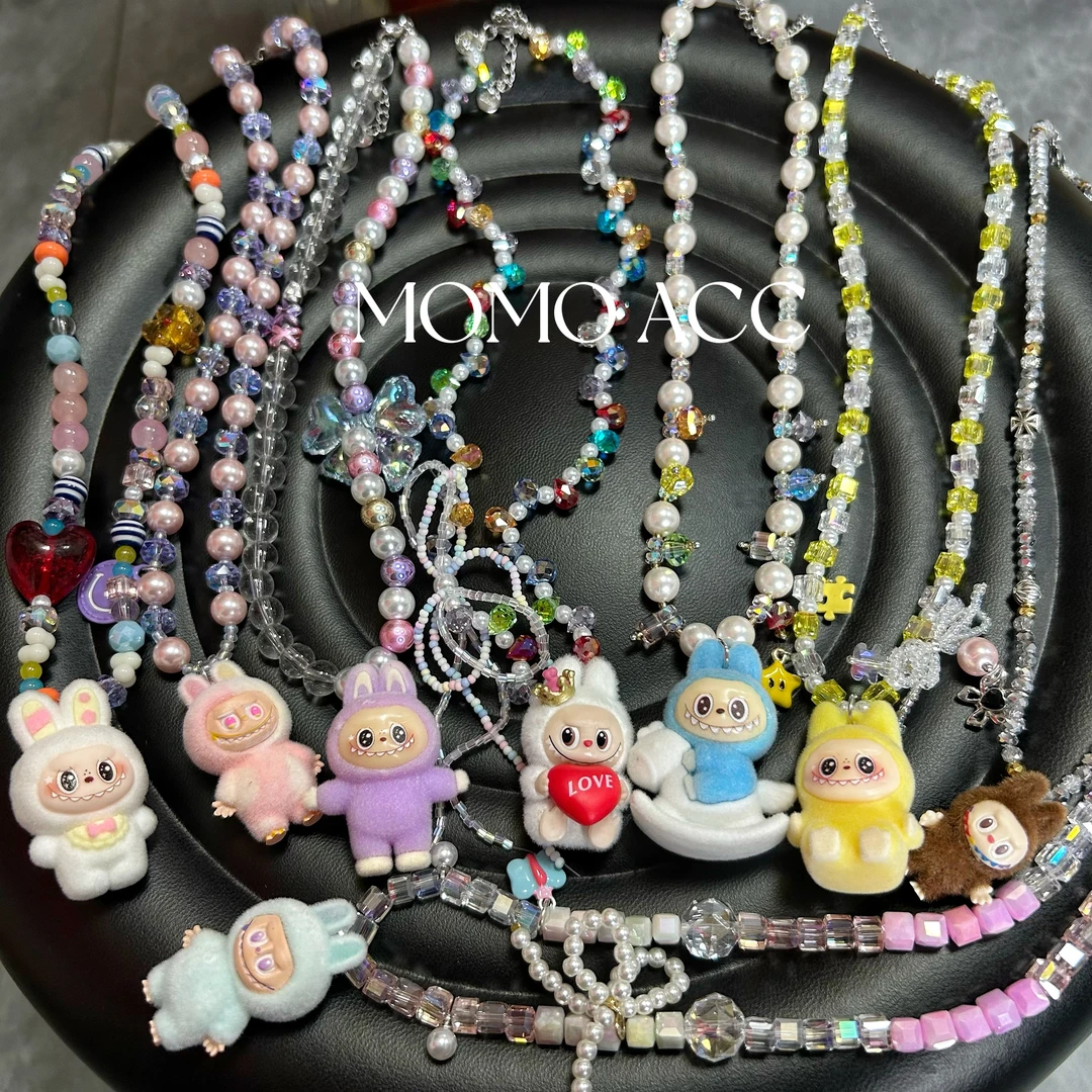 铜合金项链 239可爱爆棚的labubu合集来啦夏日超可爱超萌穿搭项链