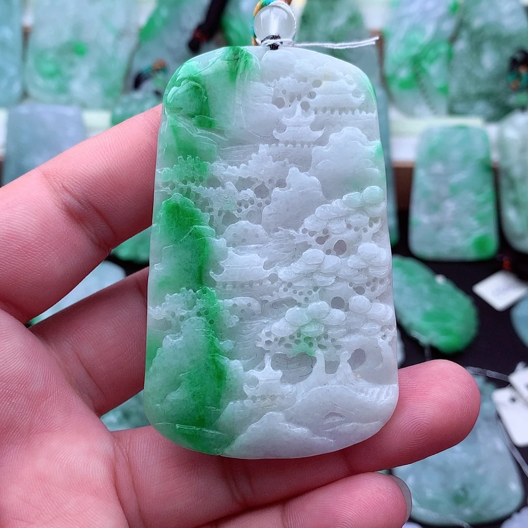 翡翠未镶嵌吊坠(不含链)