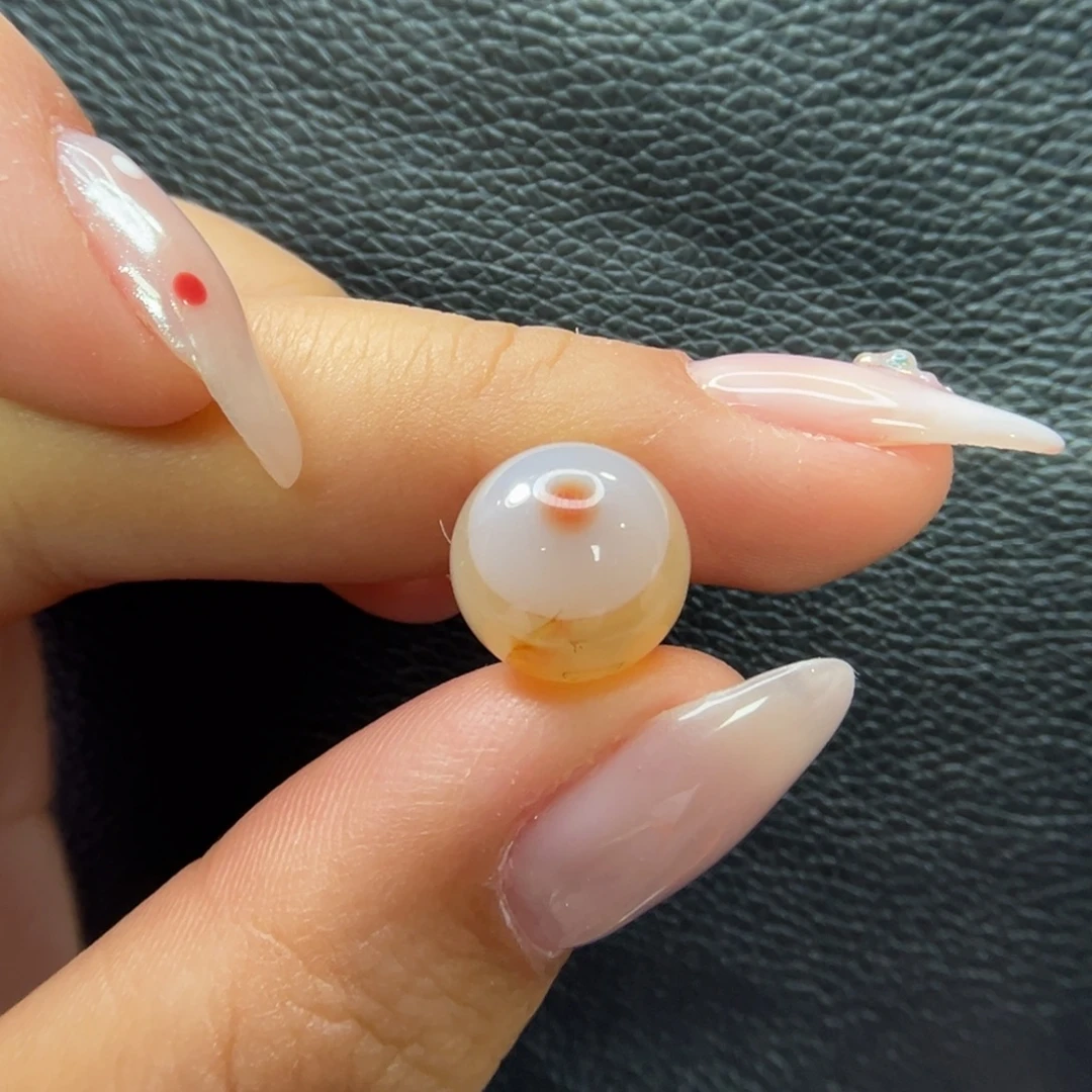 南红玛瑙未镶嵌珠子有纹11+