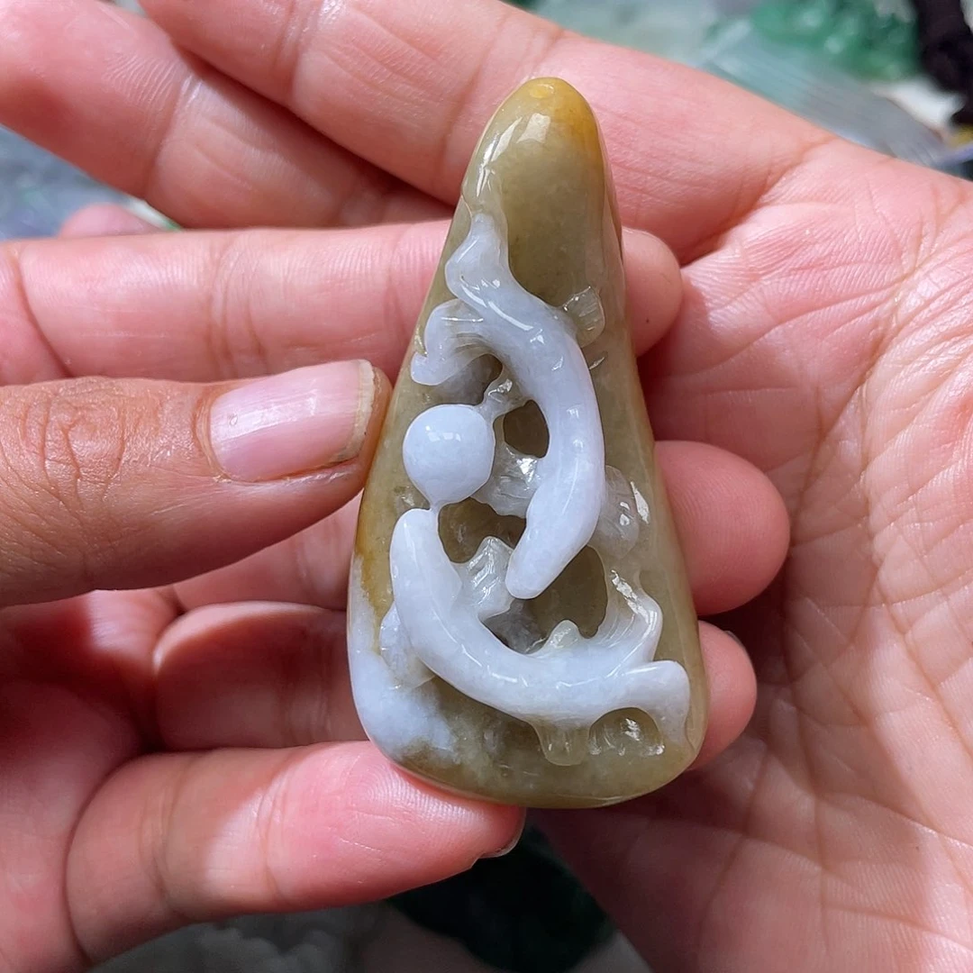 颈饰未镶嵌翡翠青*翡玉缘翡翠