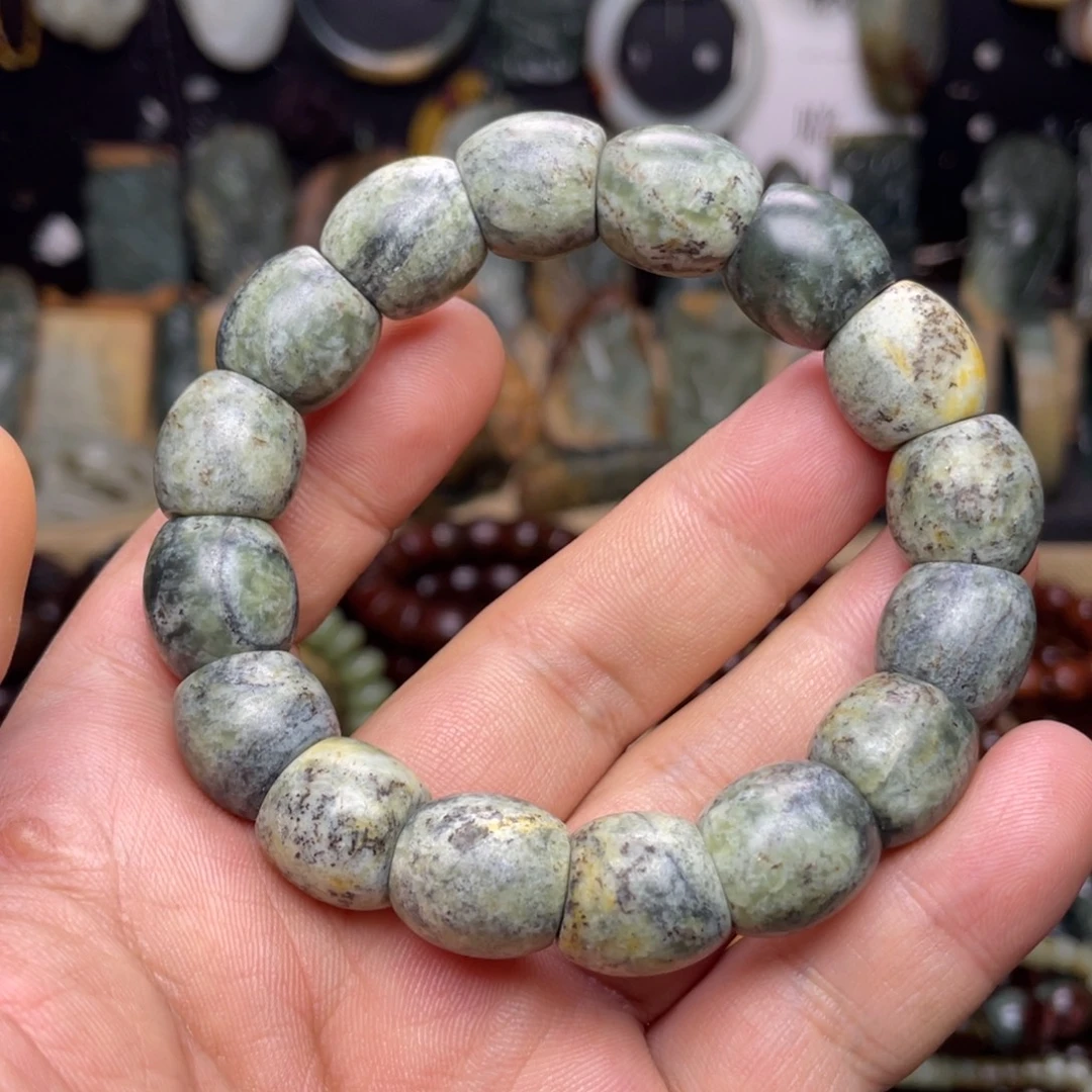 岫岩河磨玉（透闪石质玉）未镶嵌颈饰卡14+