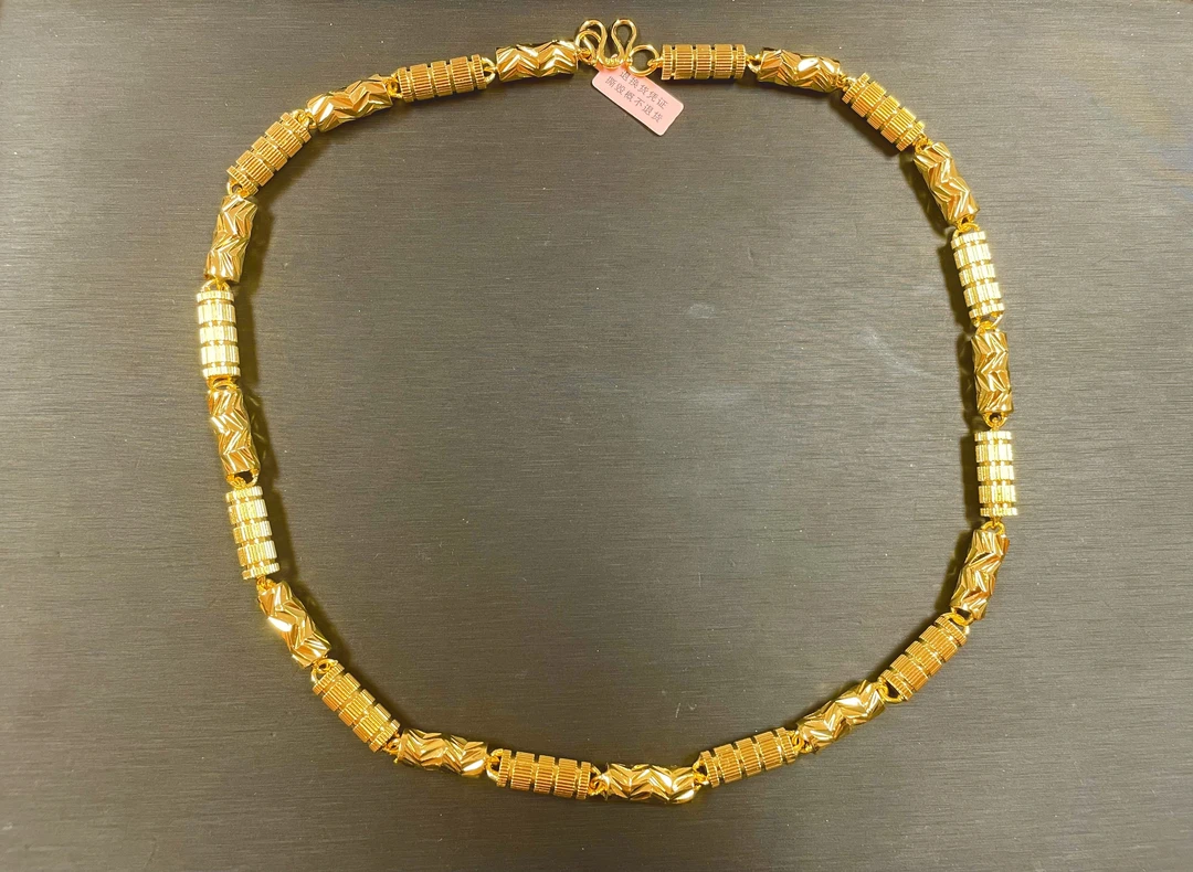 金黄色高端时尚首饰项链 JLS080