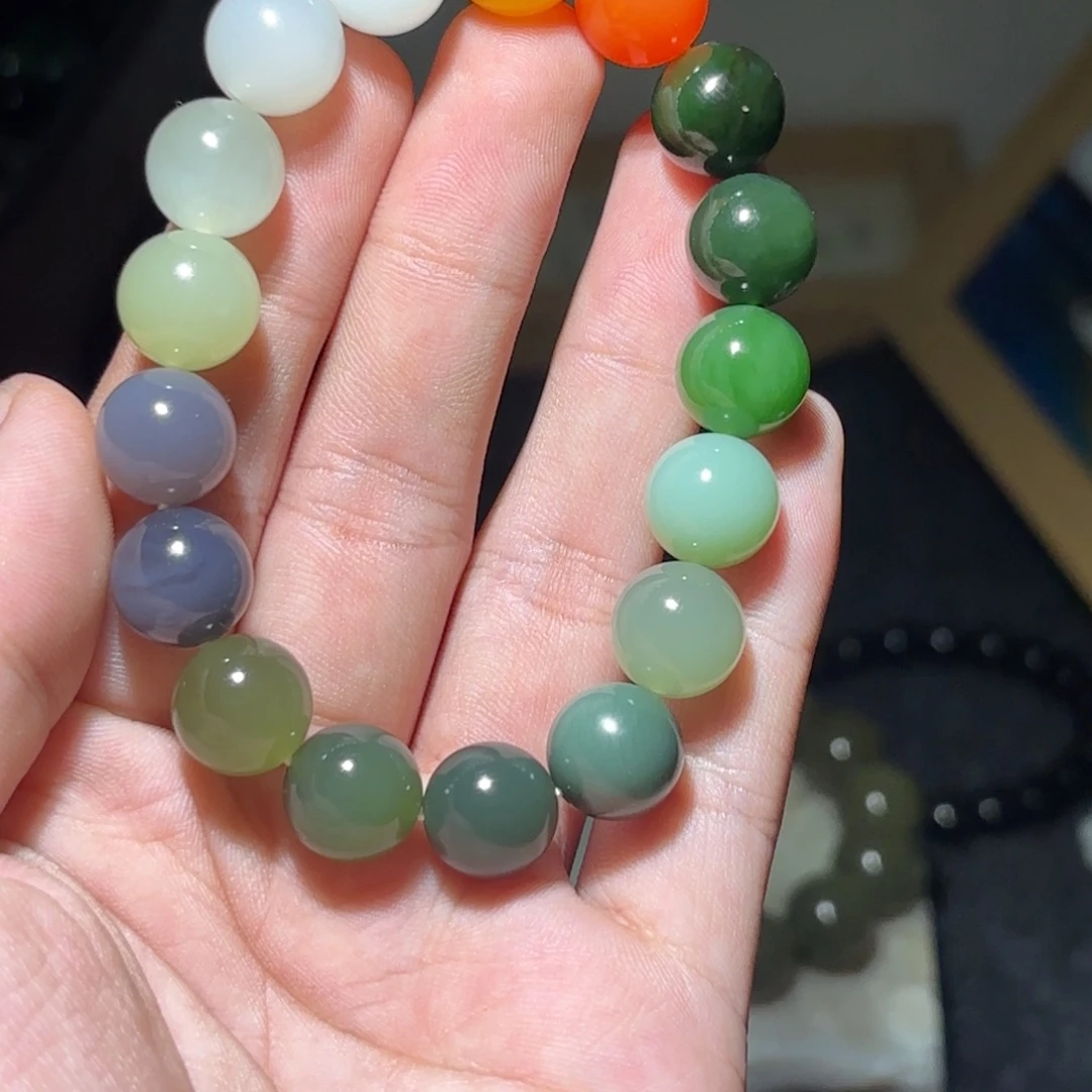 和田玉未镶嵌手链