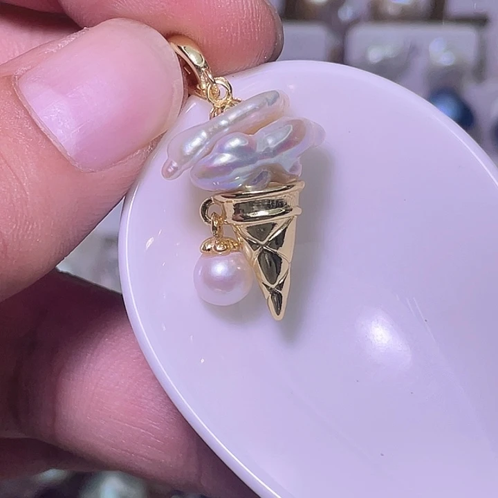 颈饰合金淡水珍珠66