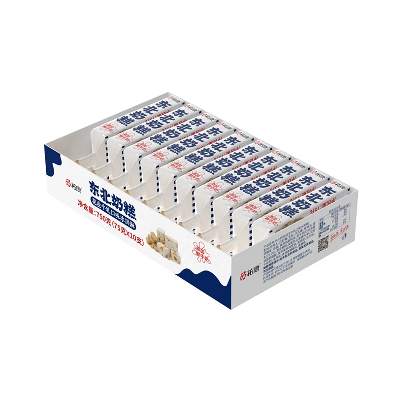 【层次丰富】祐康东北奶糕花生牛轧味冰淇淋750g/10支雪糕同城配