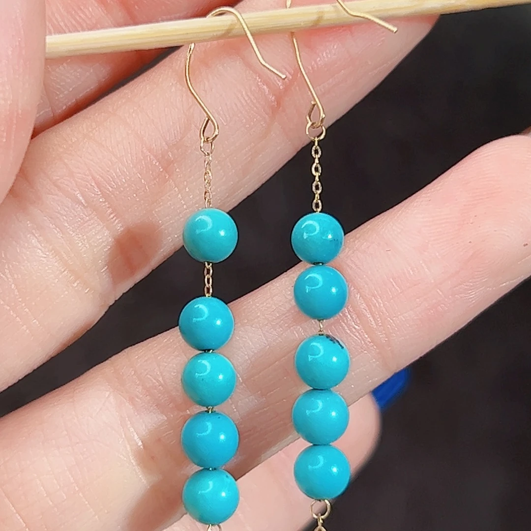 绿松石18K金镶嵌珠宝奇石