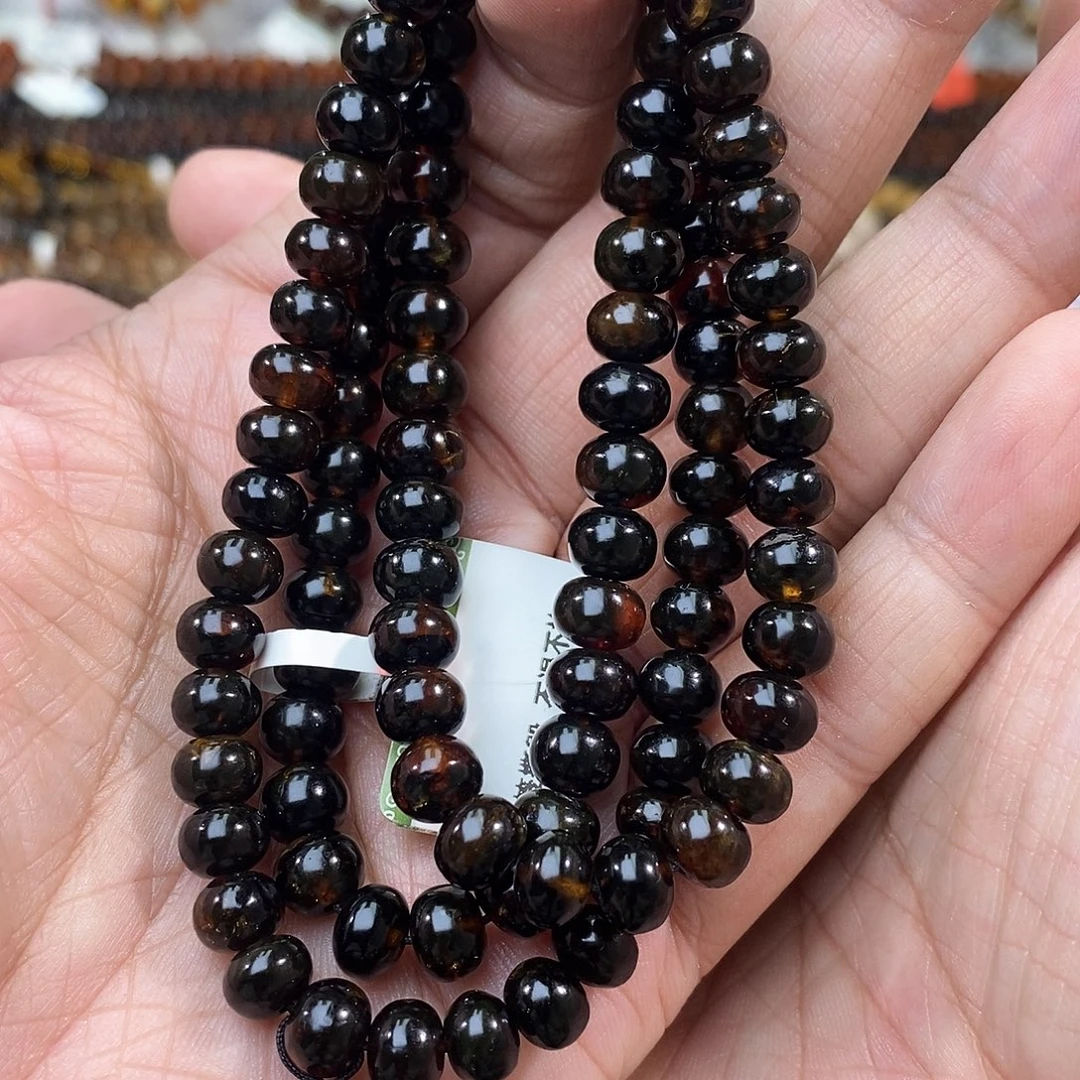 琥珀未镶嵌手链7血翳