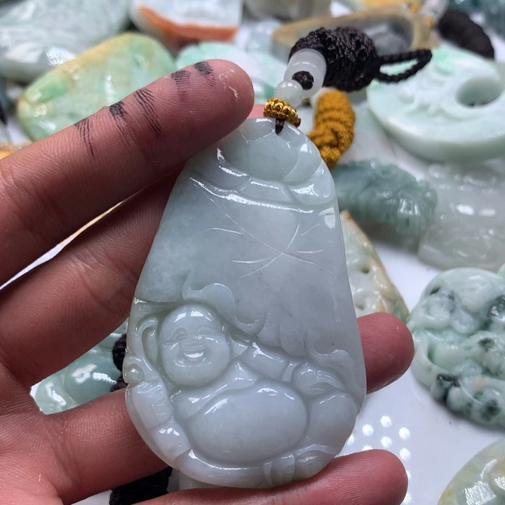 颈饰未镶嵌翡翠保真天然a货翡翠
