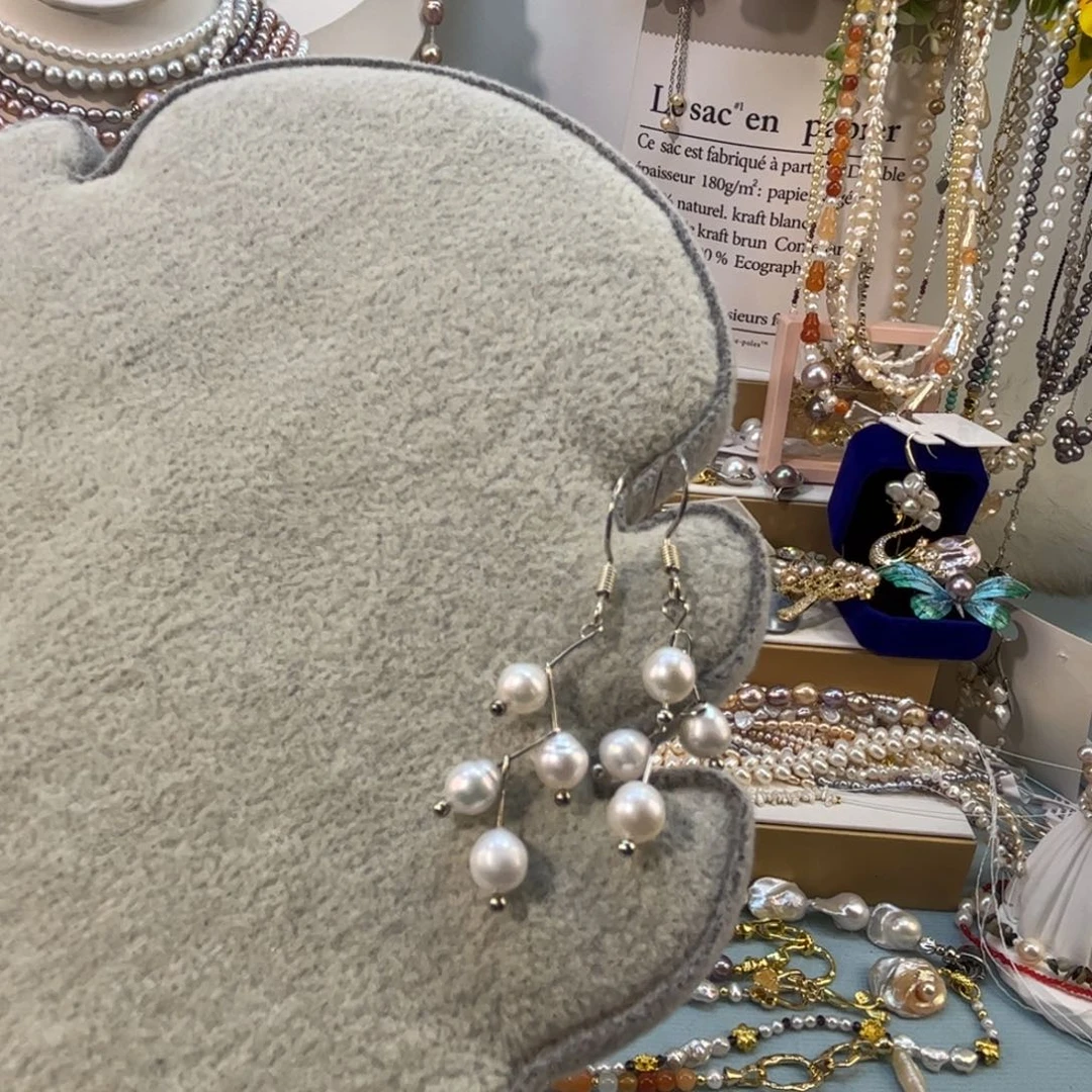 紫晶耳饰银S800镀金镶嵌