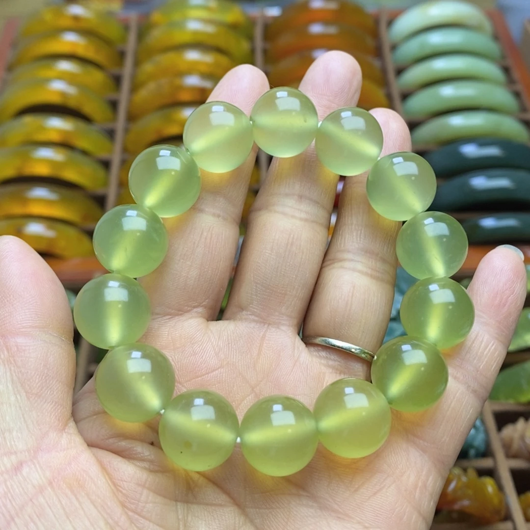 蛇纹石玉未镶嵌手链