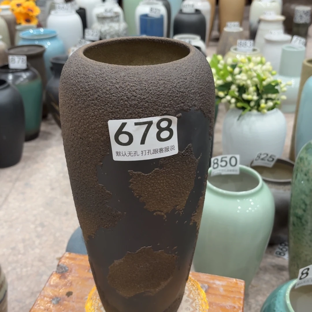 摆件微瑕678景德镇陶瓷花瓶高33口10