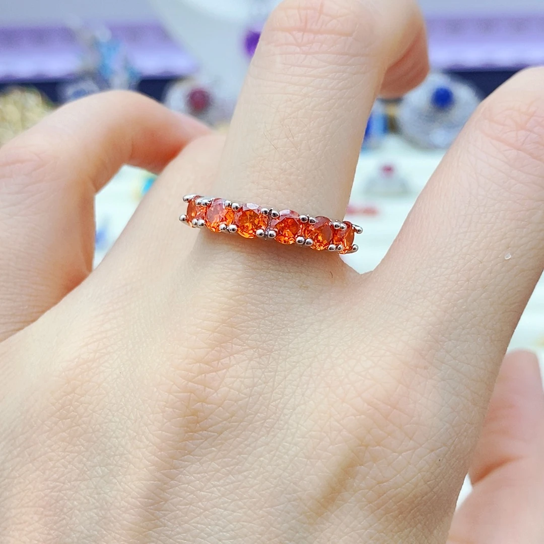 未镶嵌戒指石榴石