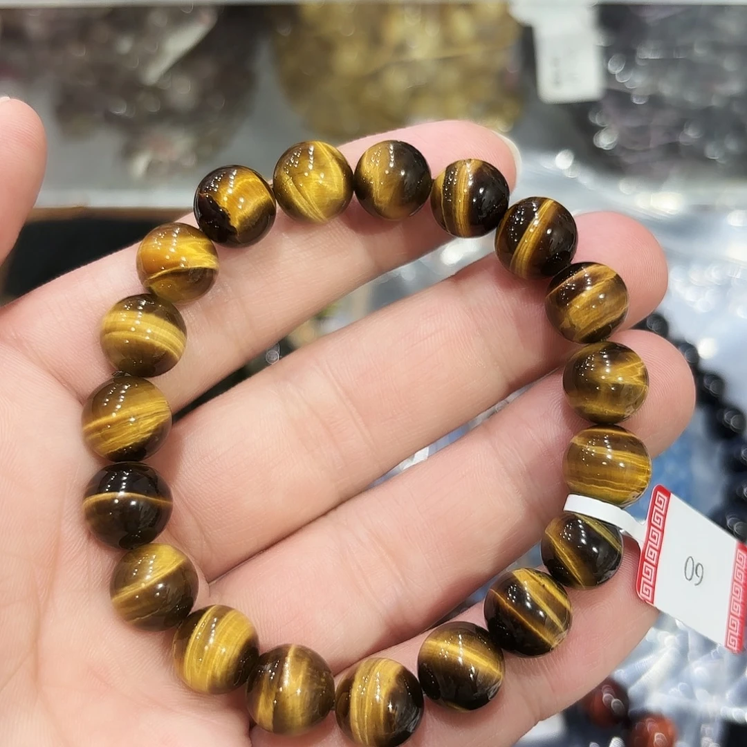 水晶未镶嵌手串黄虎