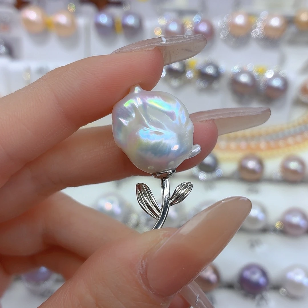 合金颈饰淡水珍珠